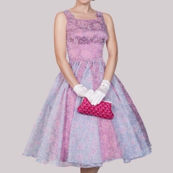 Tatyana Modcloth Belle of the Ball Blue Pink Aurora Disney Princess Dress XXL - Picture 3 of 7